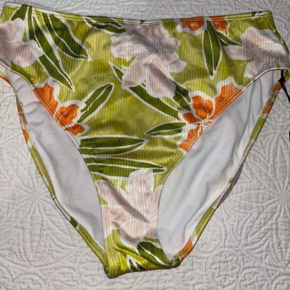 Floral High-Waisted Bikini Bottom - Picture 1 of 3